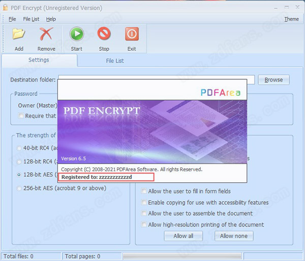 PDFArea PDF Encrypt中文破解版 v6.5.0下载(附破解补丁)