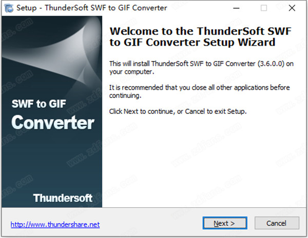 ThunderSoft SWF to GIF Converter破解版 v3.6.0.0下载(附破解补丁)