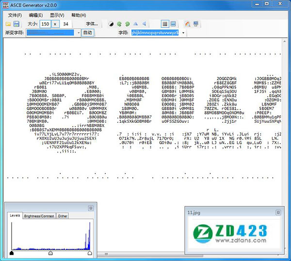 ASCII Generator(图片转字符画)绿色中文版下载 v2.0.0