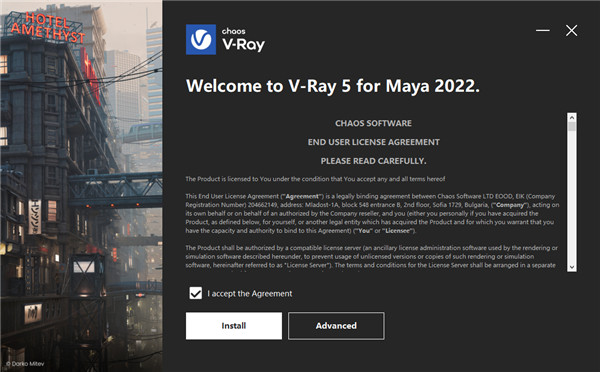 VRay for maya 2022中文破解版-VRay Advanced for maya 2018-2022永久免费版下载 v5.10.21