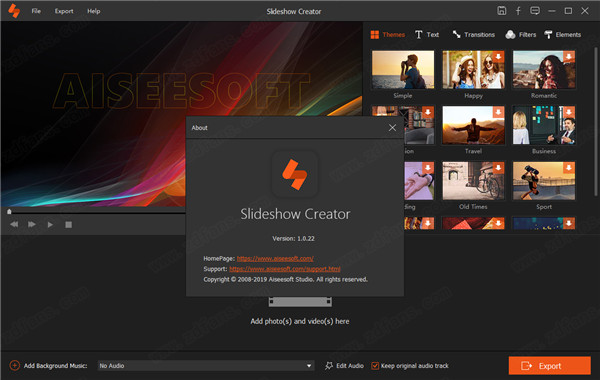 Aiseesoft Slideshow Creator破解版 v1.0.22下载(附注册机)