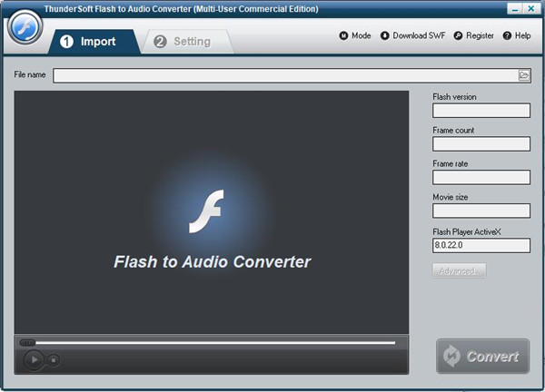 ThunderSoft Flash to Audio Converter(swf转音频文件)破解版