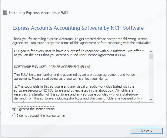 NCH Express Accounts Plus 9中文破解版 v9.01下载(附破解补丁)