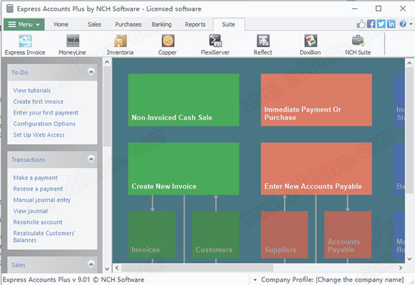 NCH Express Accounts Plus 9中文破解版 v9.01下载(附破解补丁)