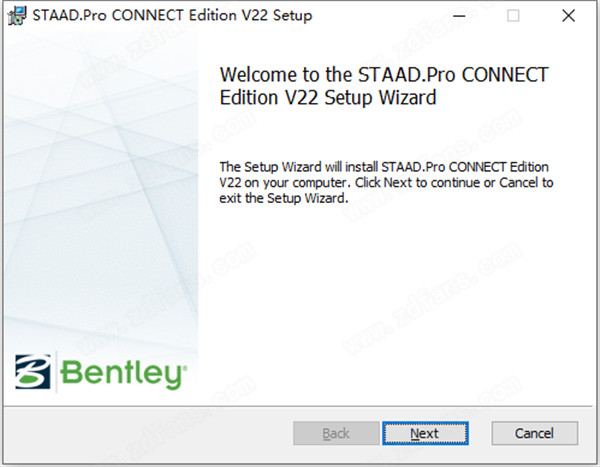 Bentley STAAD.Pro CONNECT Edition破解版 v22.00.00.15下载(附注册机)