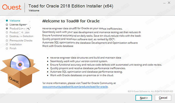 Toad for Oracle 2018破解版-Toad for Oracle 2018完整版64位下载(附注册码和安装教程)