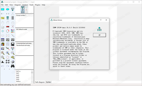 IBM SPSS Amos 26破解版 v26.0.0下载(附破解补丁)