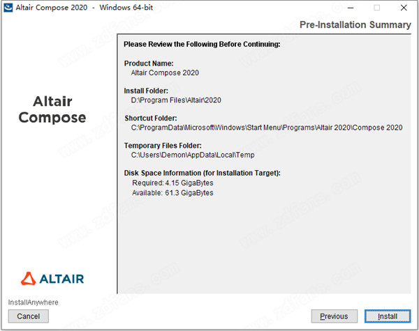 Altair Compose 2020破解版下载(附破解补丁)