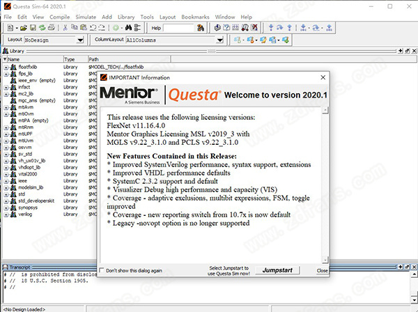 QuestaSim 2020破解版-Mentor Graphics QuestaSim 2020.1专业破解版下载(附破解补丁)