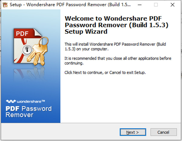 Wondershare PDF Password Remover破解版下载 v1.5.3(附破解补丁)