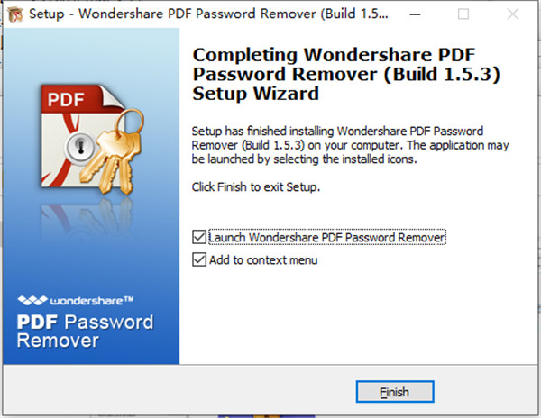 Wondershare PDF Password Remover破解版下载 v1.5.3(附破解补丁)