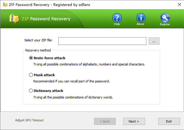 Top ZIP Password Recovery破解版