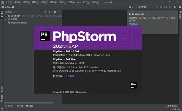 phpstorm 2021汉化包