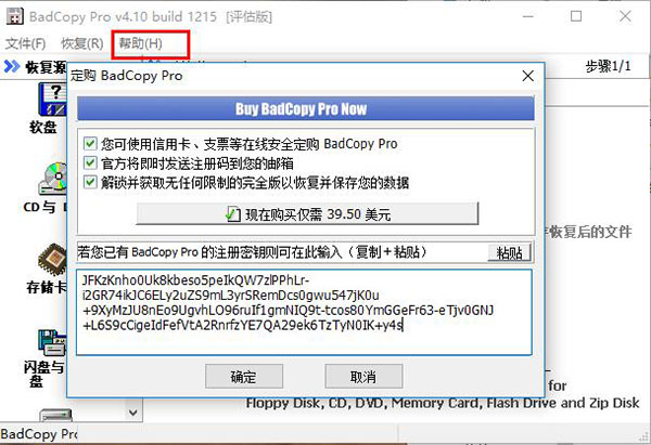 BadCopy pro绿色中文破解版 v4.1下载(附注册码)