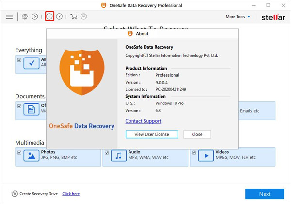 OneSafe Data Recovery下载 v9.0.0.4破解版