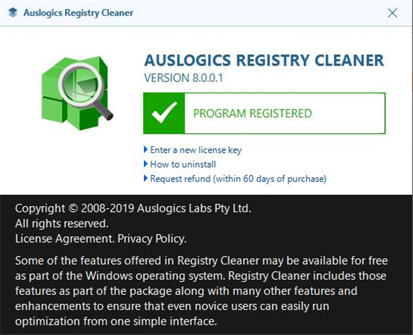 Auslogics Registry Cleaner(注册表清理软件)破解版下载 v8.0.0.1(附破解补丁和教程)