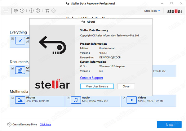 Stellar Data Recovery Pro破解版 v9.0.0下载(附破解补丁)