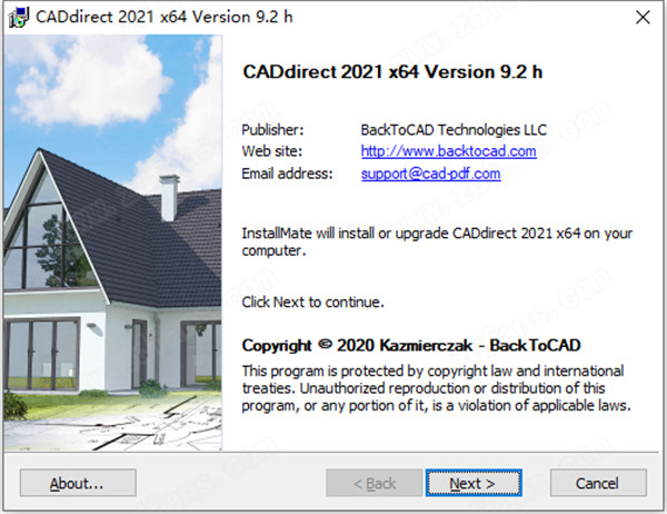 CADdirect 2021破解版-BackToCAD CADdirect 2021破解版 v9.2h下载(附注册机)