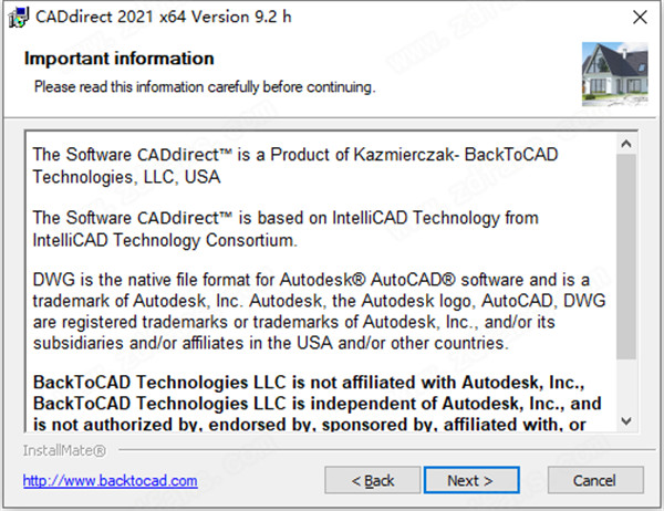 CADdirect 2021破解版-BackToCAD CADdirect 2021破解版 v9.2h下载(附注册机)