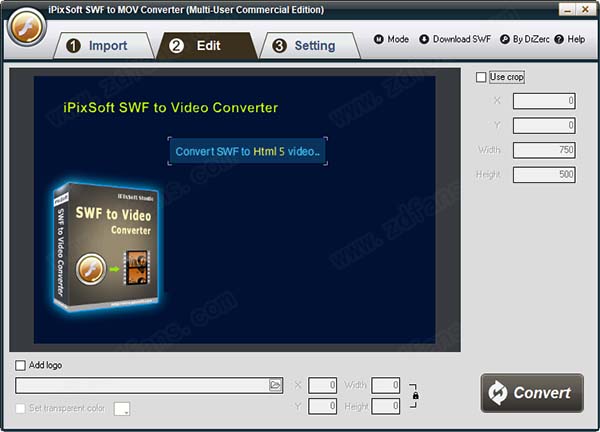 iPixSoft SWF to MOV Converter中文破解版-iPixSoft SWF to MOV Converter激活免费版下载 v4.5.0