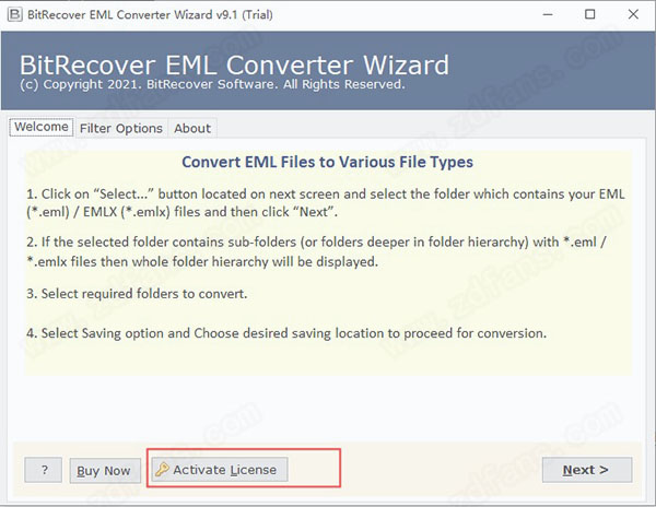 BitRecover EML Converter Wizard中文破解版 v9.1.0(附破解补丁)下载