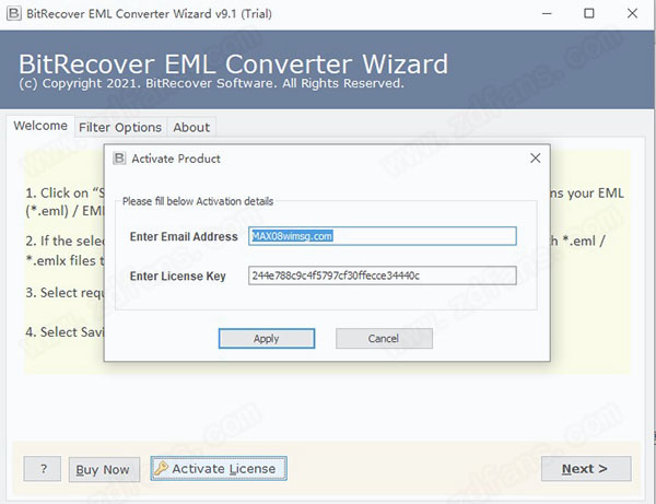 BitRecover EML Converter Wizard中文破解版 v9.1.0(附破解补丁)下载