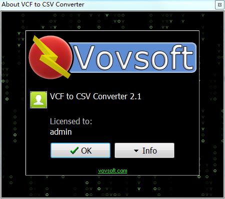 VovSoft VCF to CSV Converter破解版下载 v2.1(附破解补丁)