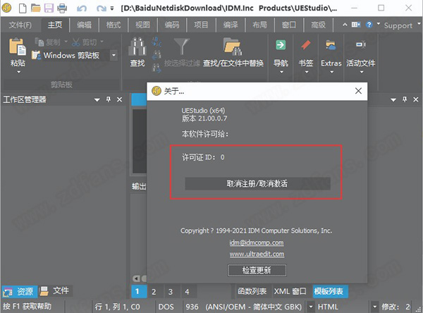 UEStudio 21绿色版-UEStudio 21免安装便携版 32/64位下载 v21.00.0.7