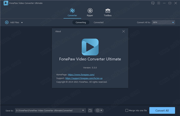 FonePaw Video Converter Ultimate破解版 v5.5.0下载(附破解补丁)