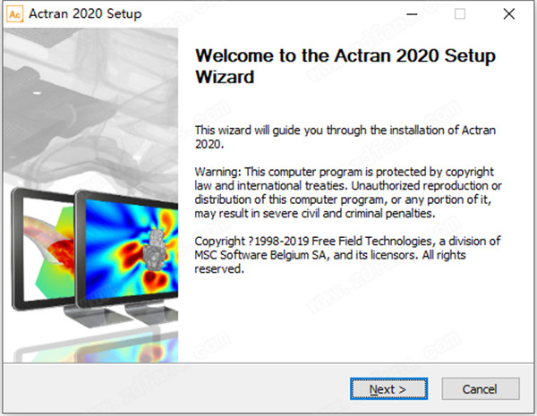 声学仿真软件-MSC Actran 2020破解版 下载(附许可证文件)
