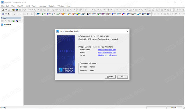 BIOVIA Materials Studio 2019破解版 v19.1.0.2353下载(附许可证及破解教程)