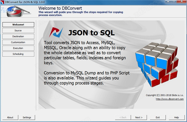 DBConvert JSON to SQL