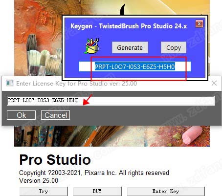 TwistedBrush Pro 25破解补丁-Pixarra TwistedBrush Pro Studio 25破解文件下载(附破解教程)