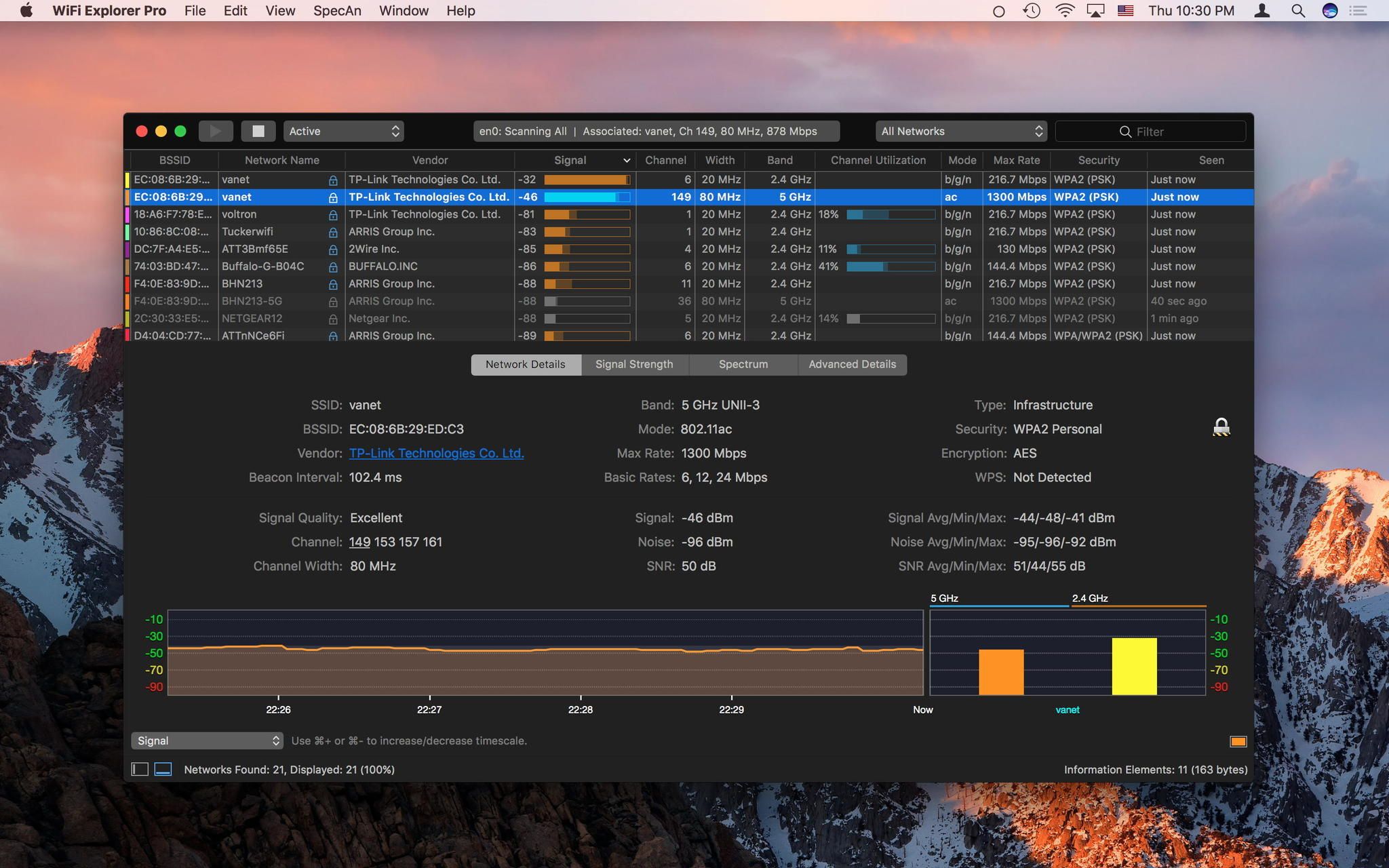 WiFi Explorer Pro 3.6.1 Mac专业的WIFI测试工具下载插图
