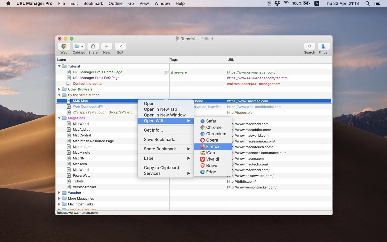 URL Manager Pro mac 6.3 书签管理器下载插图
