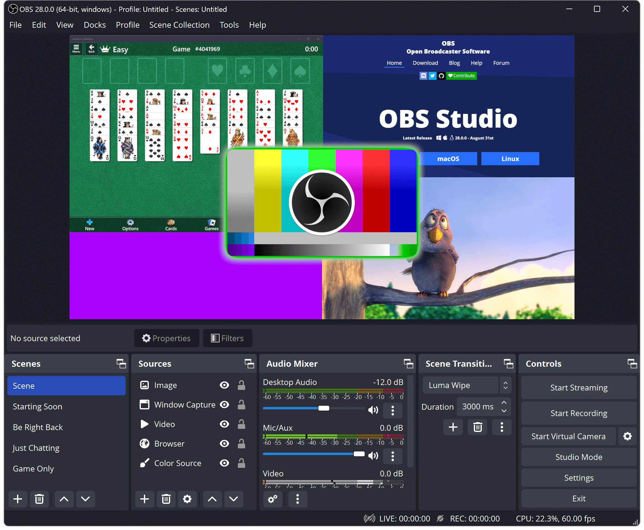 录屏直播软件OBS Studio 29.1.3 Mac/Win工作室版 最新多语言中文版下载插图