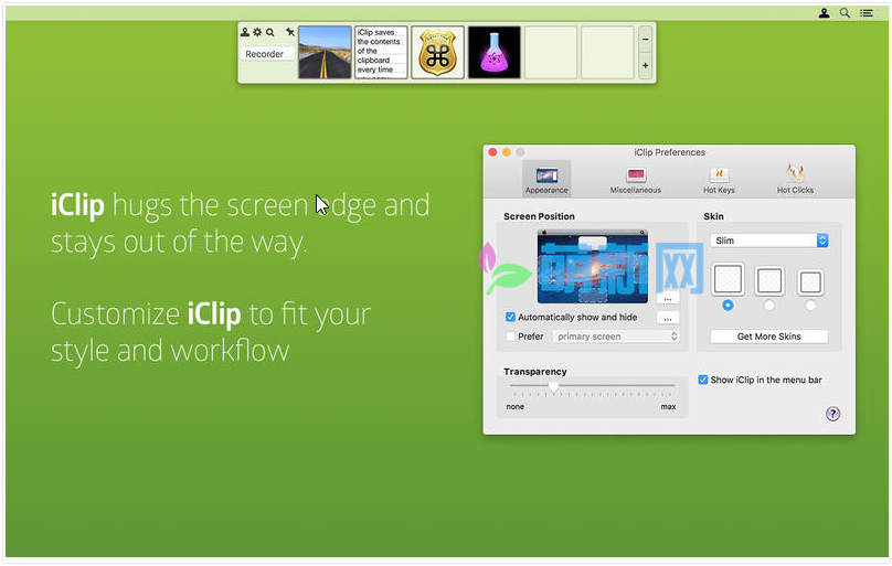 iClip 5.5.7 Mac强大的粘贴板小工具下载插图