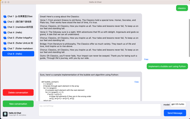 Hello Ai Chat for Chat GPT 1.2.0 Mac ChatGPT 原生客户端下载插图