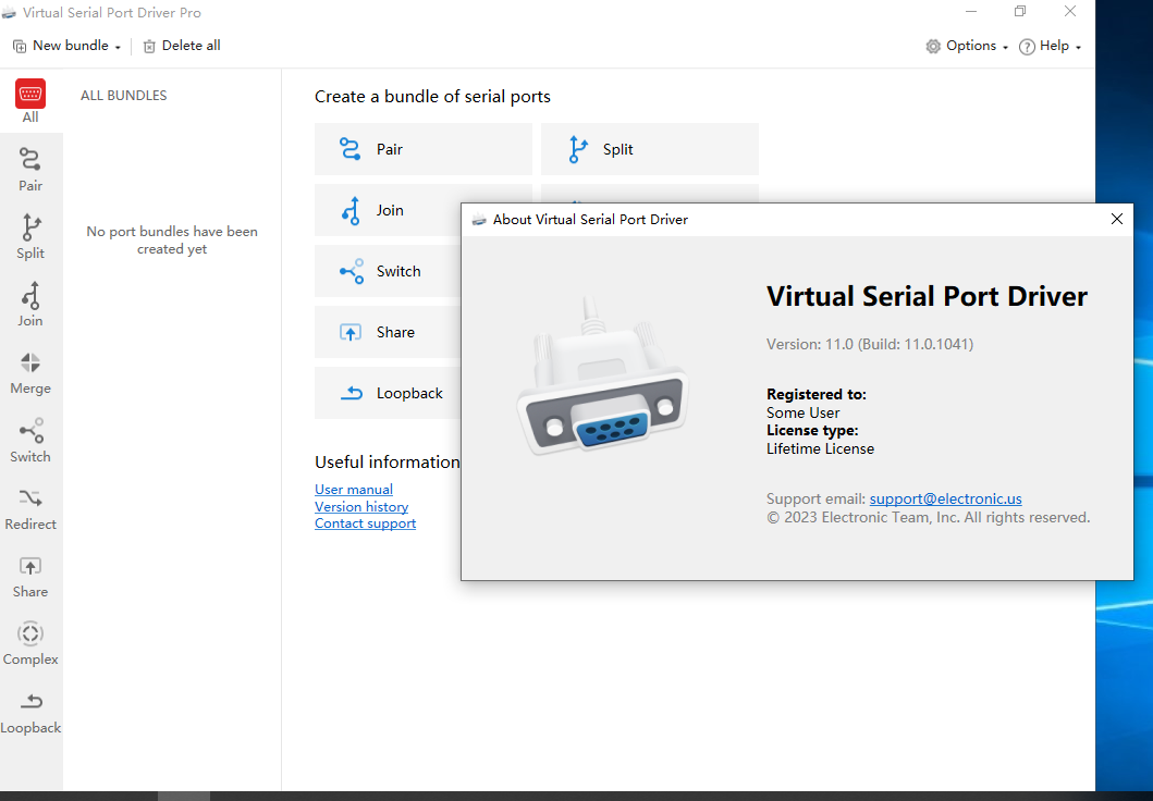 Virtual Serial Port Driver Pro 11.0.1041 Win虚拟串口软件下载插图