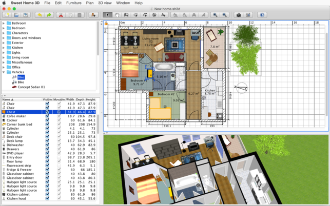 Sweet Home 3D 6.5.5 Mac 免费下载 室内设计软件插图