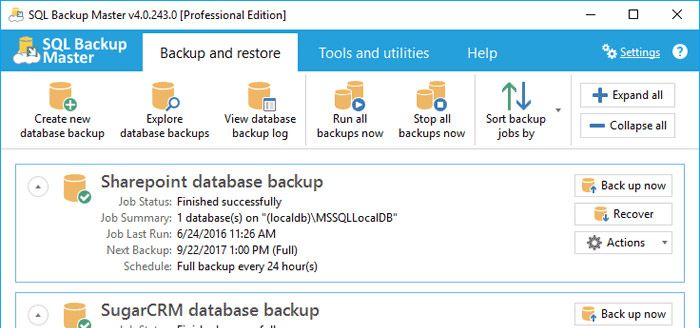 SQL Backup Master 6.0.579 Win数据库备份工具下载插图