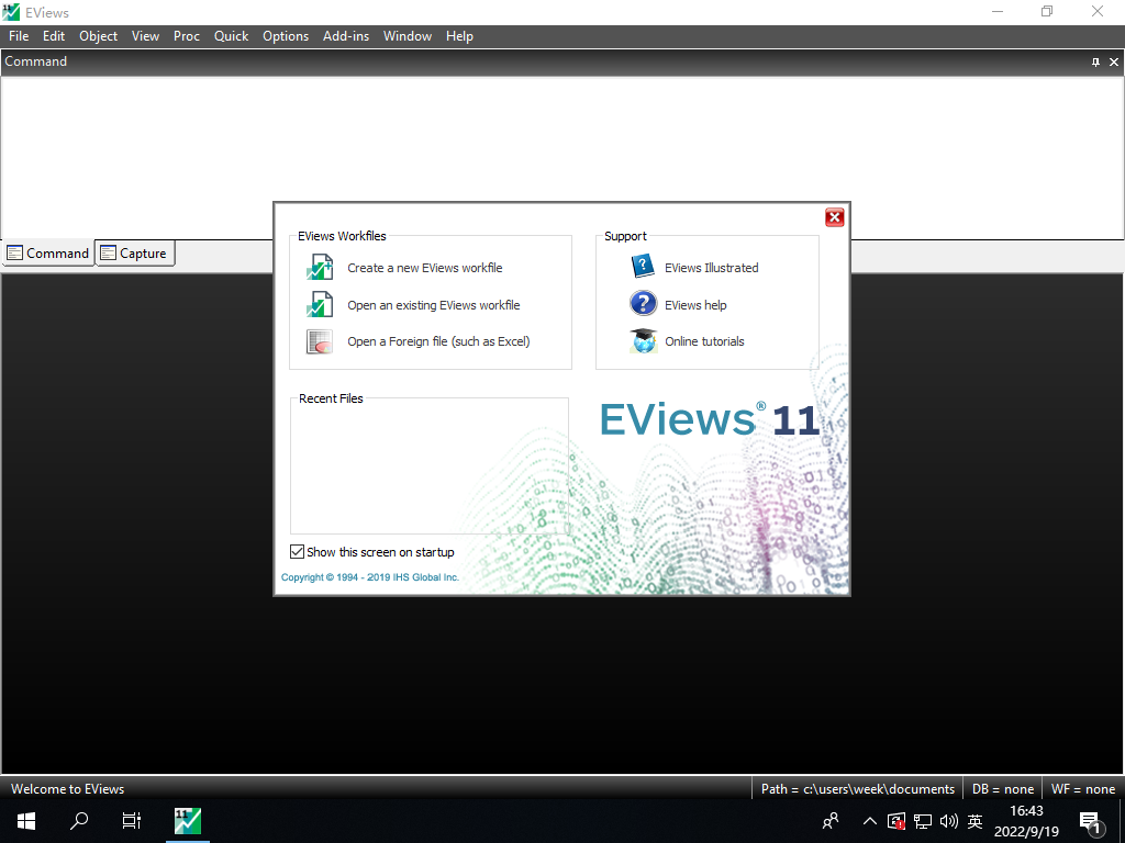 Eviews11 Win强大的数据经济软件 附带Mac虚拟机运行方法下载插图1