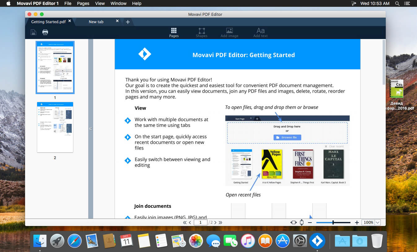 Movavi PDF Editor 3.1.0 Mac/Win 完美激活版 强大的PDF编辑工具下载插图1