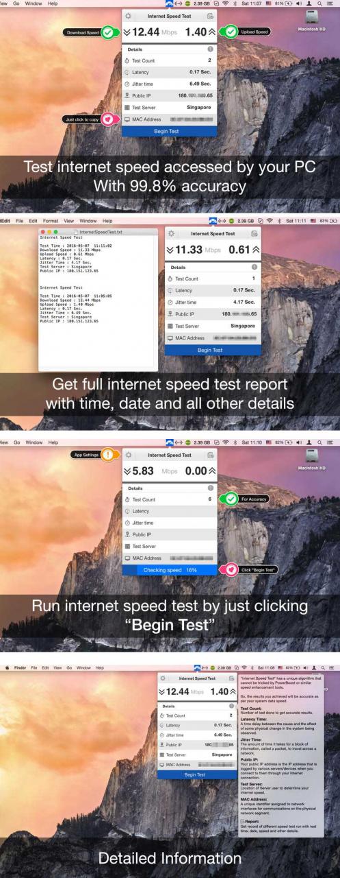 Internet Speed Test 3.1 Mac网络速度测试小工具下载插图