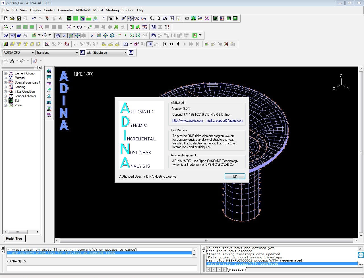 ADINA System 9.5.1 Win/Linux x64 完美激活版下载插图