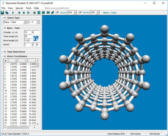 Nanotube Modeler 1.7.9 纳米管设计软件 激活序列号下载插图