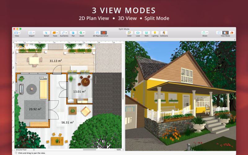 Live Home 3D Standard 3.3.4 for Mac 室内设计软件下载插图