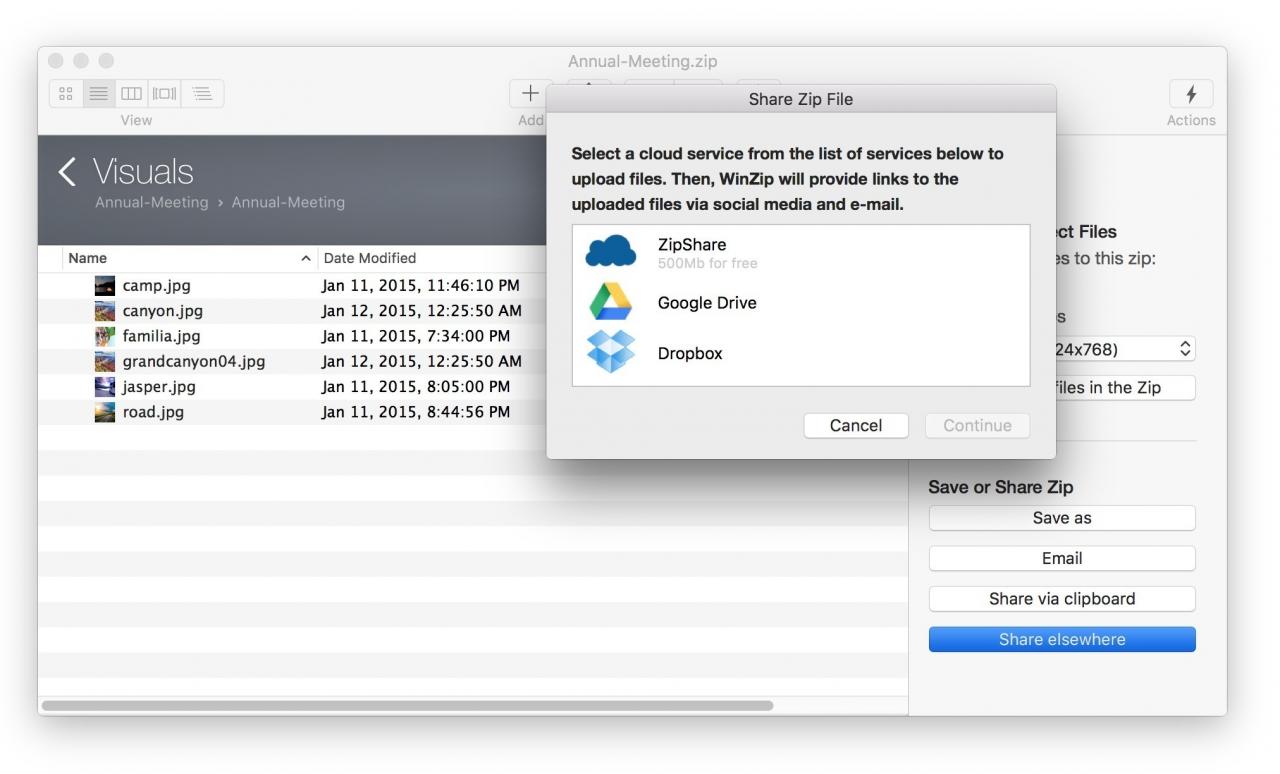 WinZip Mac Edition 6.2.4072 压缩软件下载插图