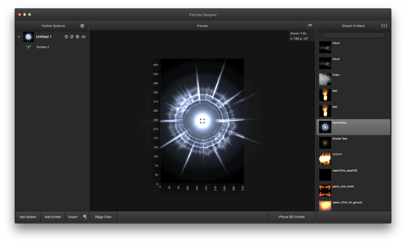 Particle Designer 2.9 Mac 粒子系统编辑器 Mac OS的粒子模拟软件下载插图