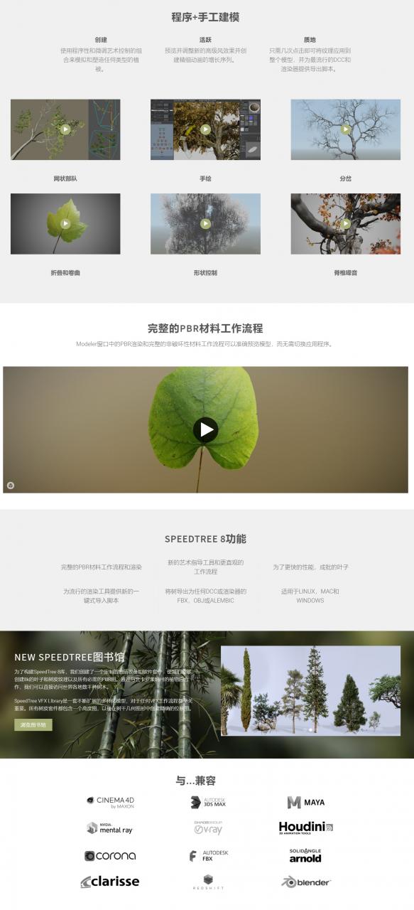 SpeedTree Cinema 8.1.3 x64 + Library + Subscription植物树木模拟动画软件下载插图1